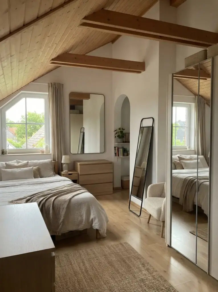 Add Mirrors to Reflect Light and Create Openness