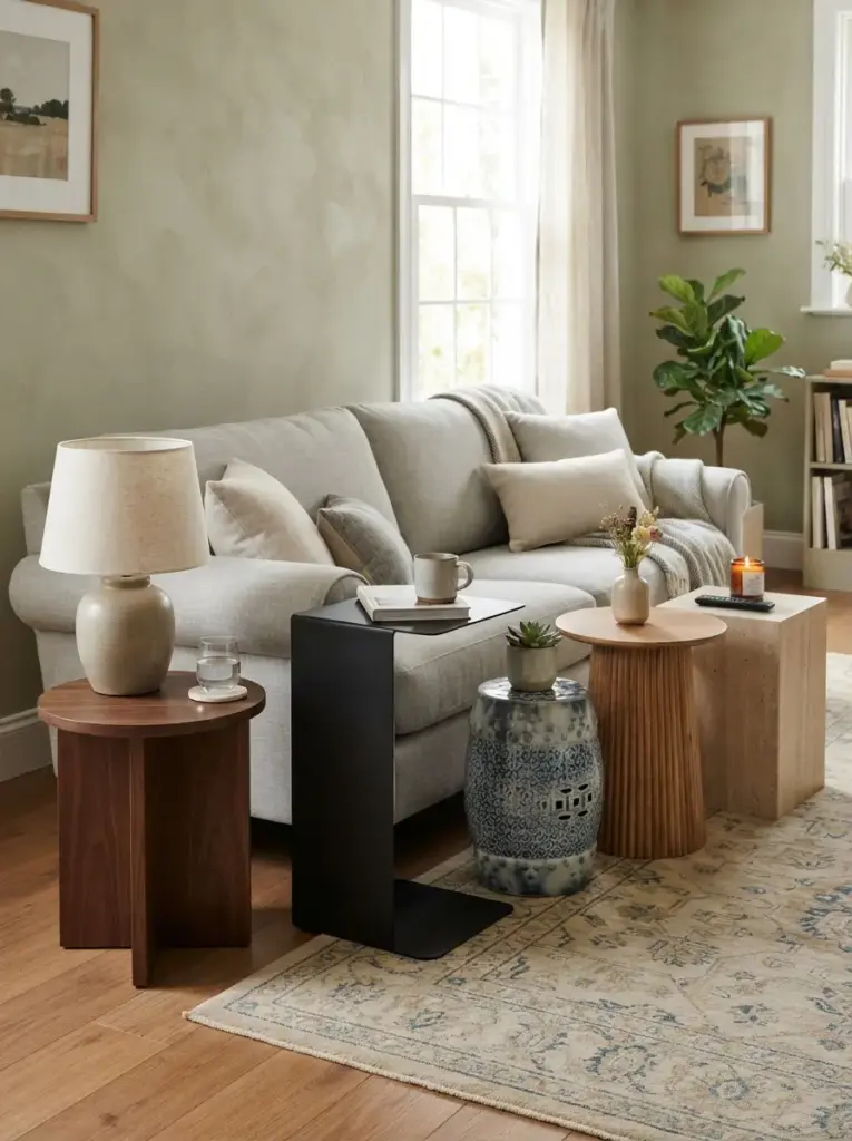 Add One Sculptural Side Table