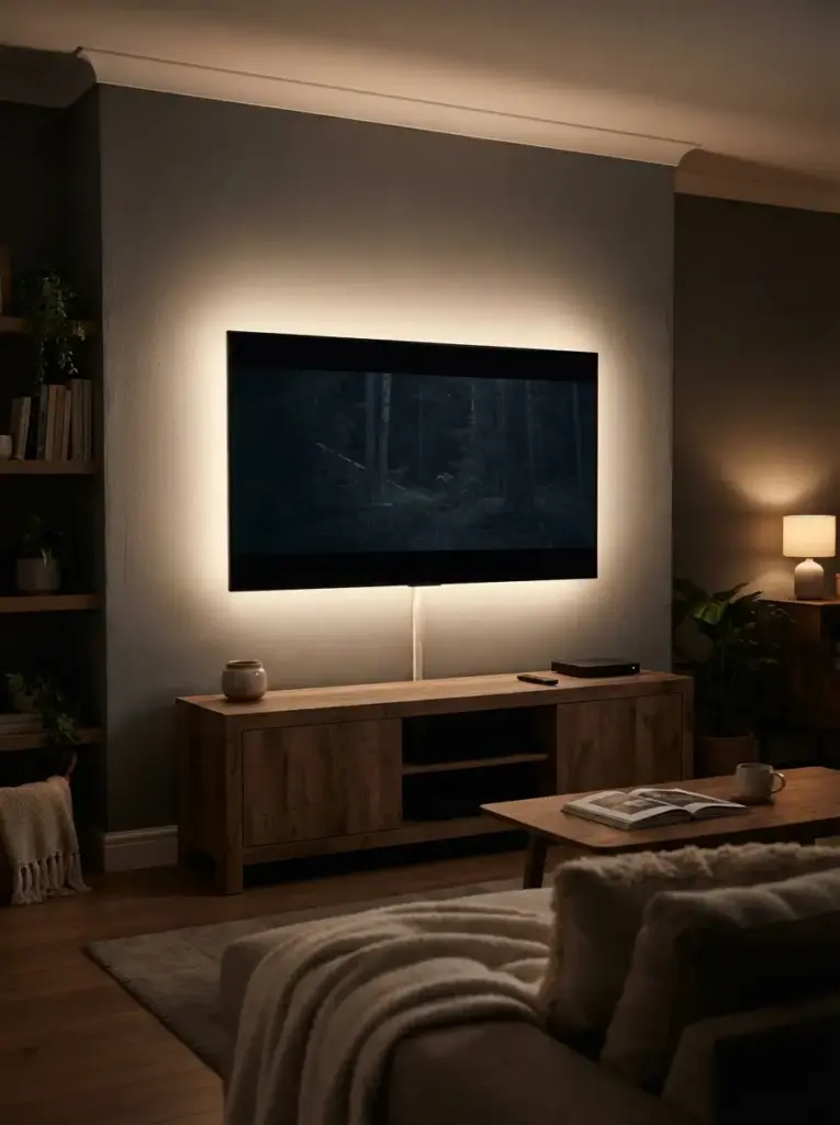 Add Soft Backlighting Behind the Screen