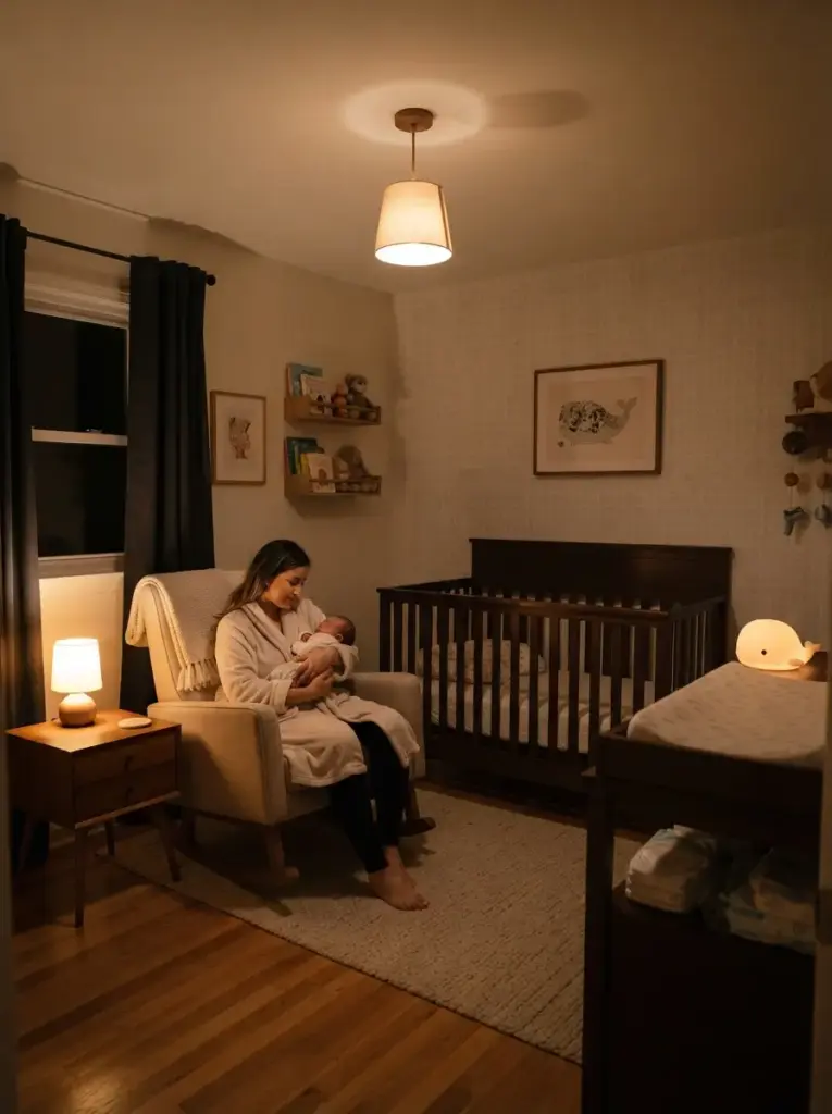 Add Warm and Practical Nursery Lighting