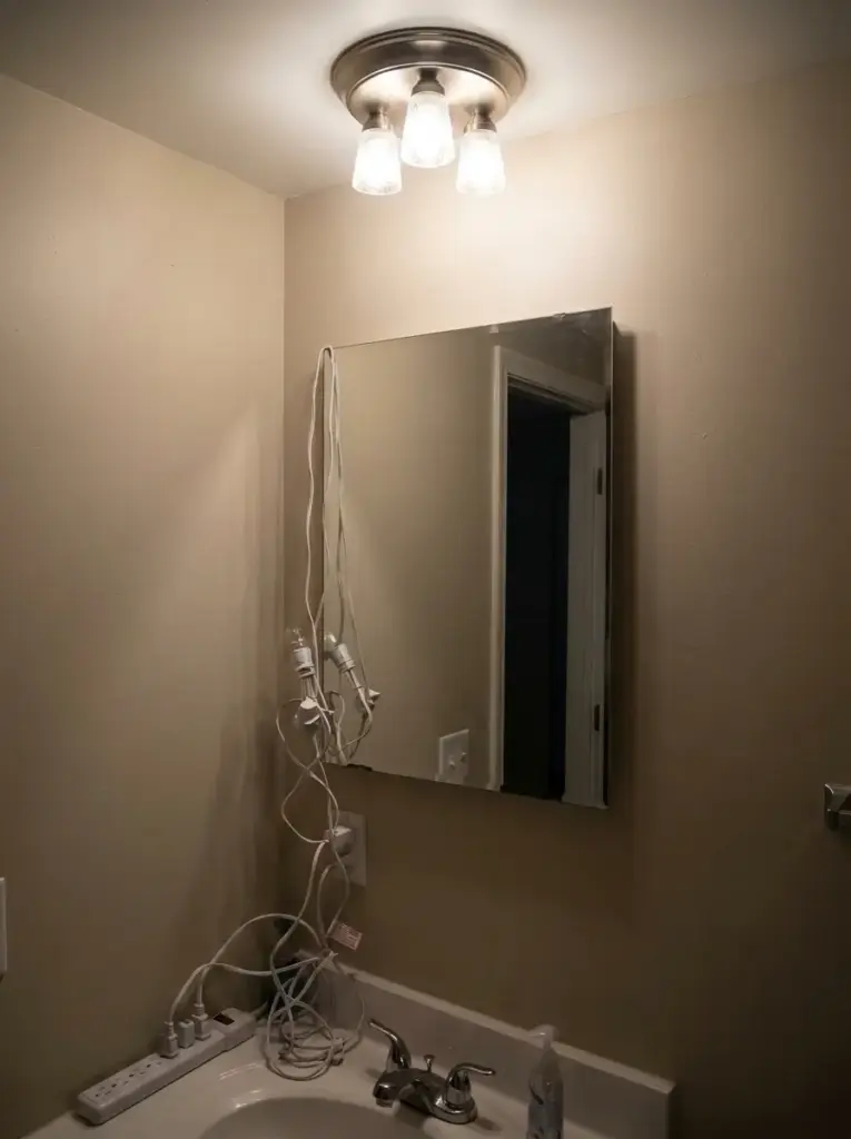 Add a Backlit or Sconce-Framed Mirror Zone