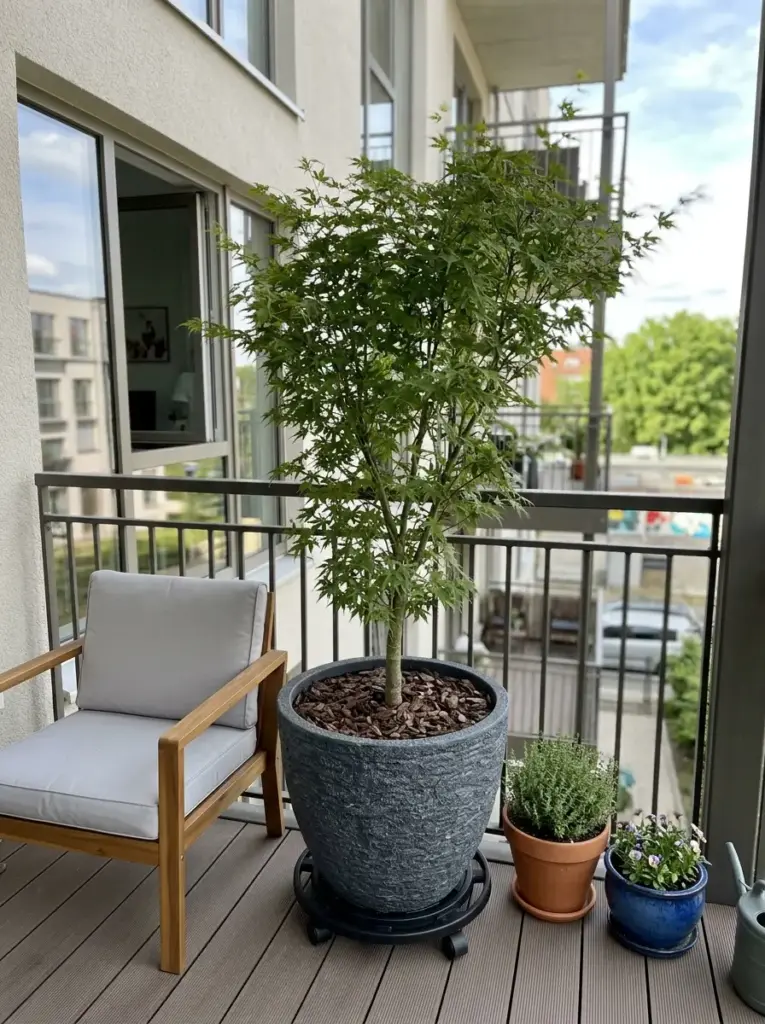 Add a Bench with Built-In Planter Ends