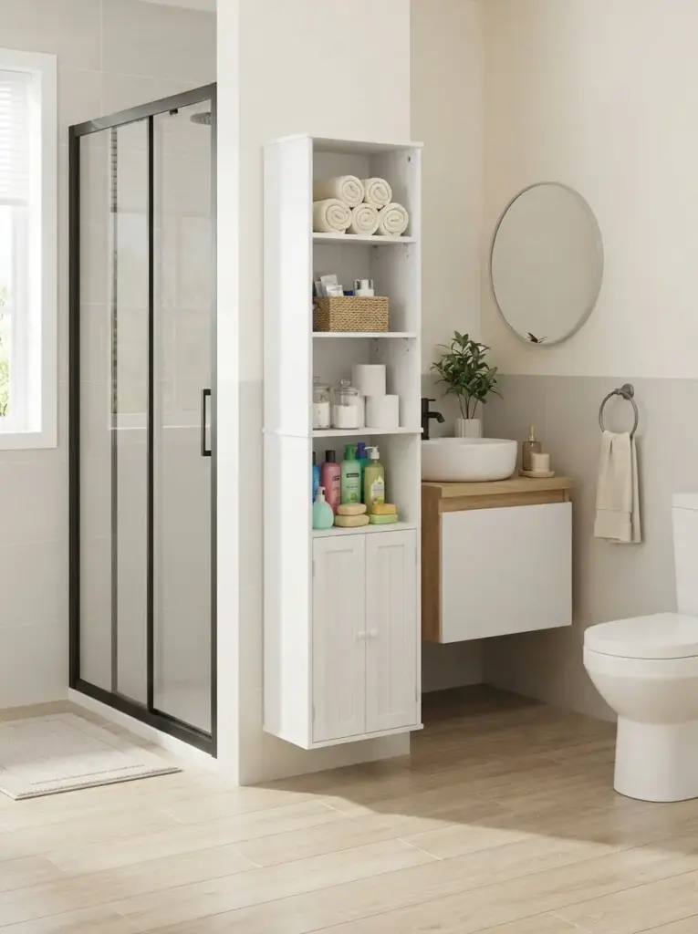 Add a Narrow Cabinet in an Unused Corner