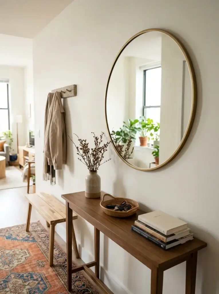 Add a large mirror to reflect light