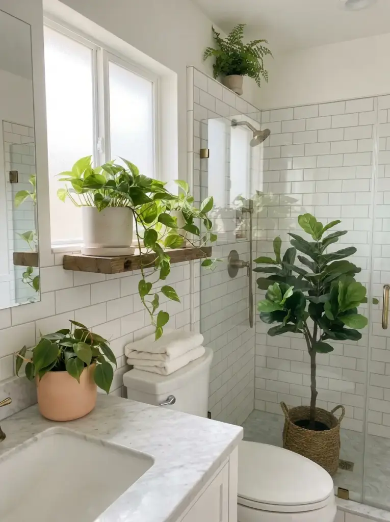 Add moisture-tolerant greenery in the right place