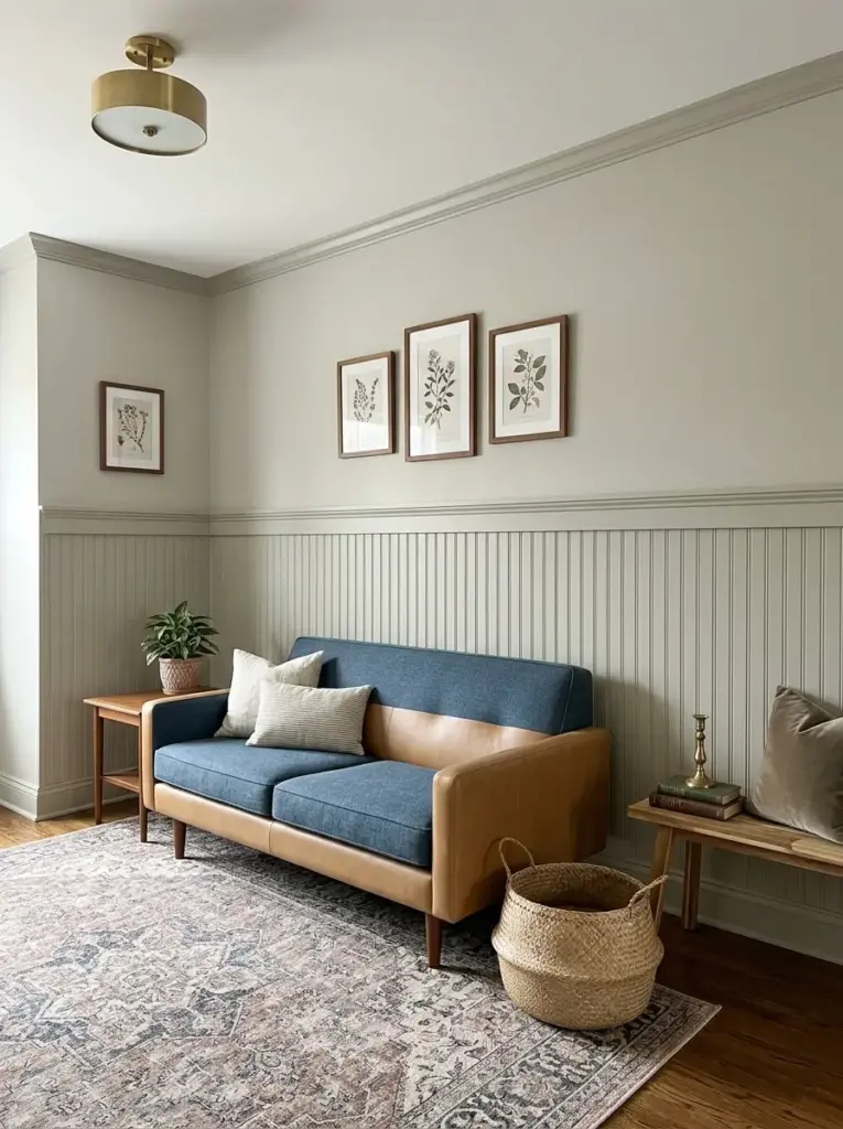 Add moulding, trim, or renter-friendly wall panels