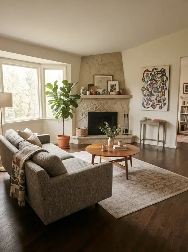 Angle the Couch Toward a Corner Focal Point