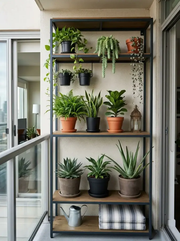 Arrange a Green Privacy Shelf
