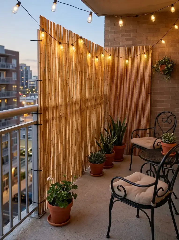 Bamboo Reed Rolls for Warm Natural Privacy