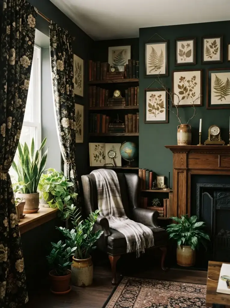 Bring in Dark Florals and Botanical DetailsBring in Dark Florals and Botanical Details