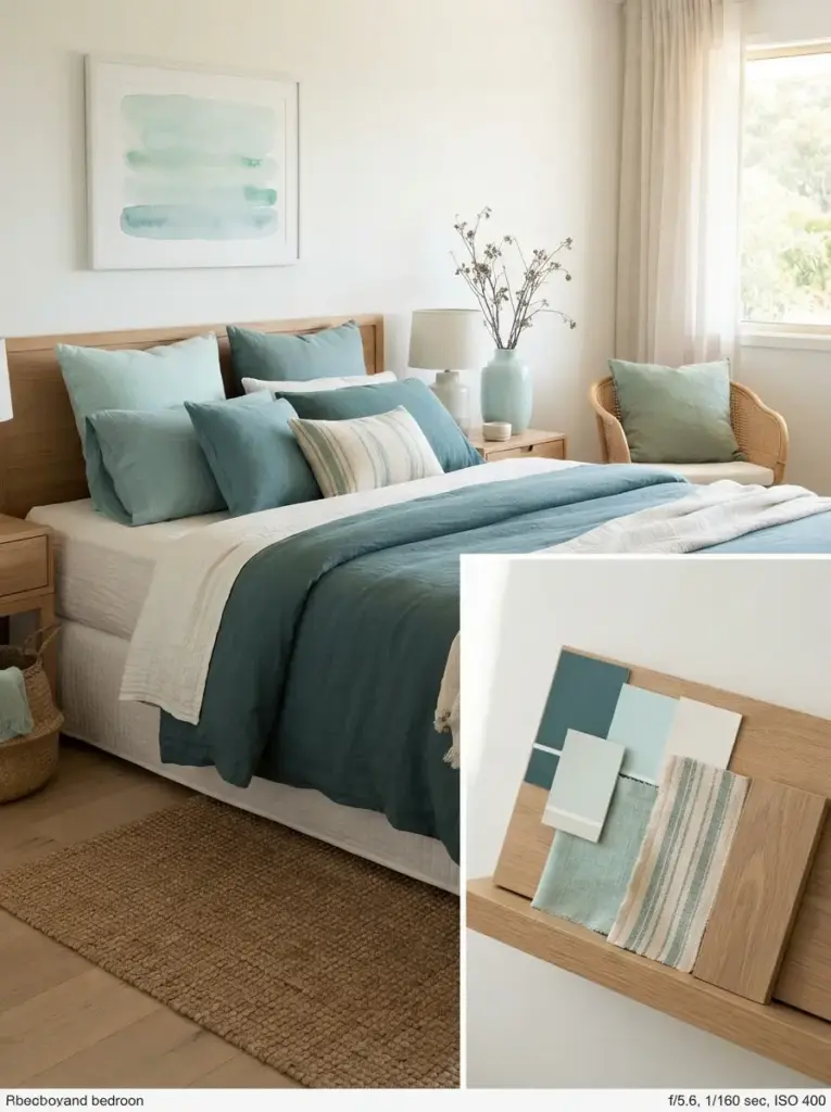Bring in Sea Glass Green and Pale Aqua
