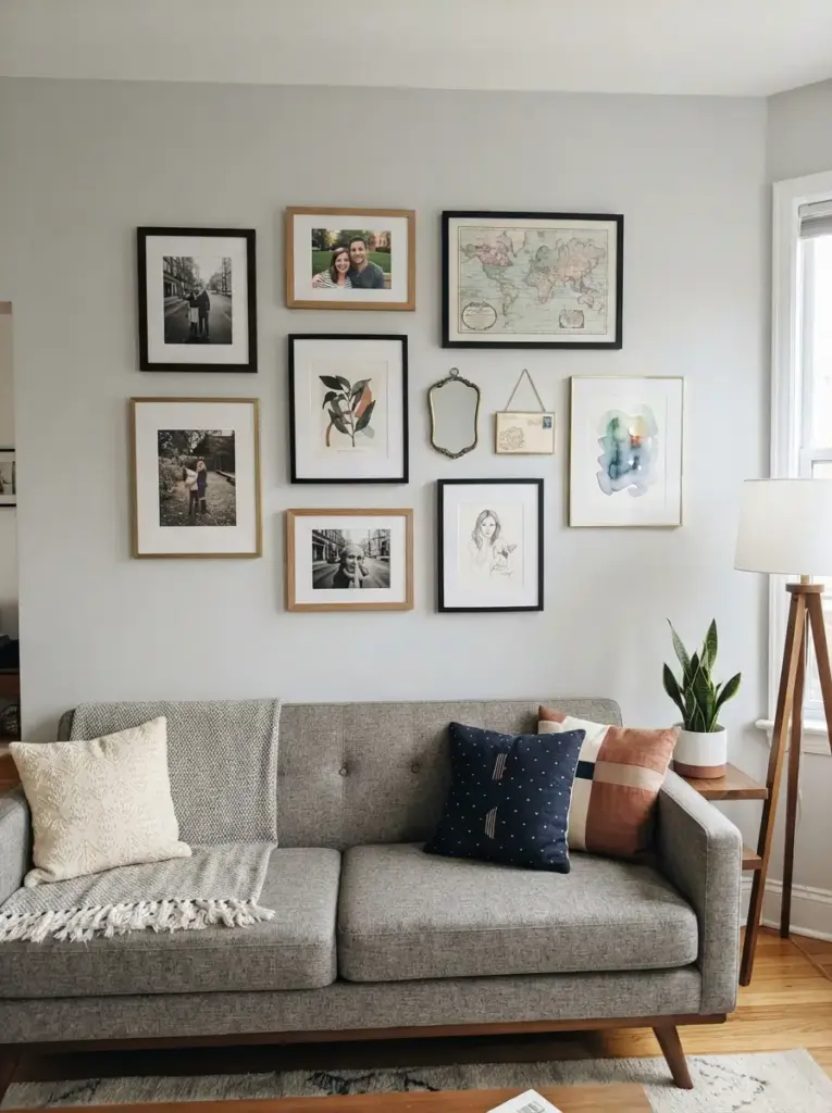 Build a Gallery Wall With Removable Hooks