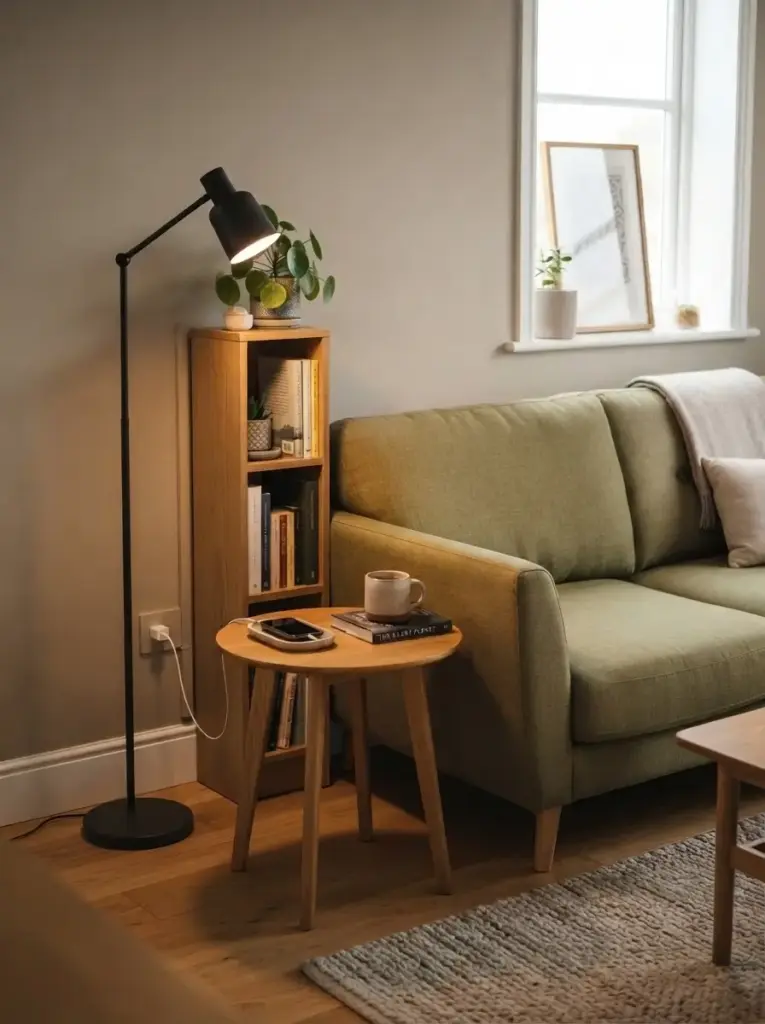 Build a Reading Corner Around the Couch End
