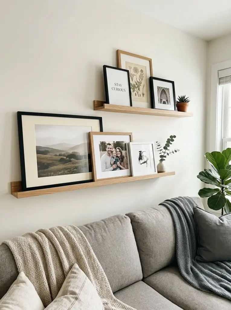 Build a picture ledge display