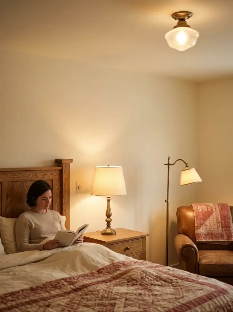Choose Bedside Lighting at 2200K to 2700K