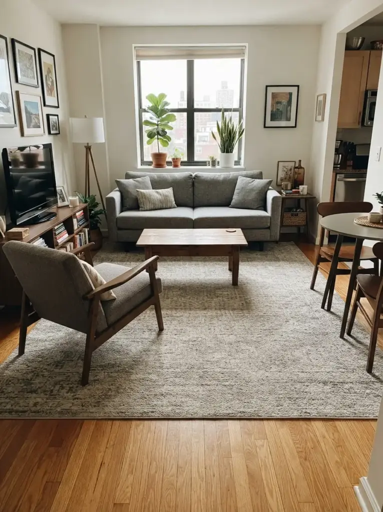 Choose One Large Rug Instead of Several Small Mats