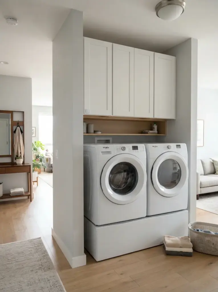 Create Closed Storage With Wall Cabinets