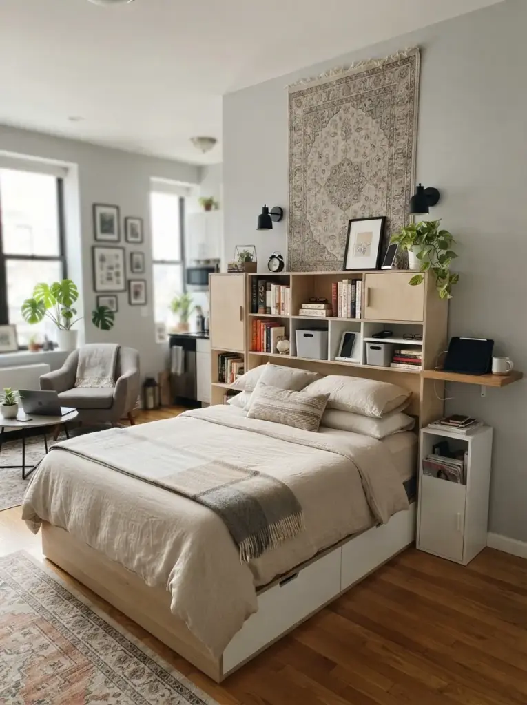 Create Storage Around the Bed Area