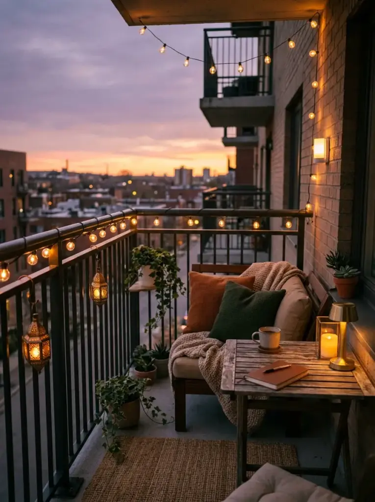 Create Warm Lighting Around the Balcony