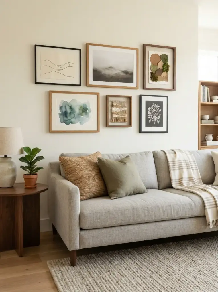 Create a Calm Nature-Inspired Wall Display
