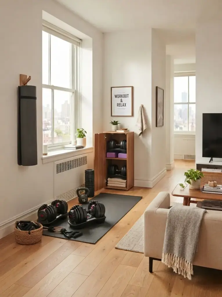Create a Compact Home Workout Area