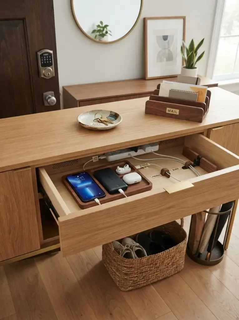 Create a Discreet Charging and Key Station