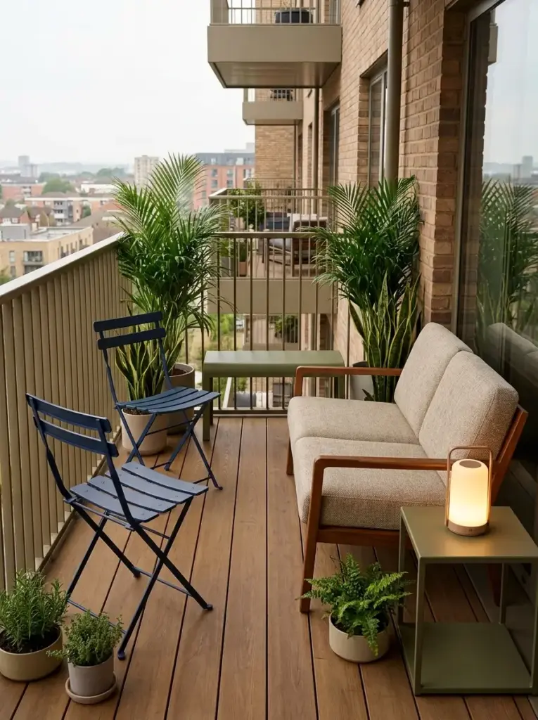 Create a Green Lounge Zone with Offset Seating