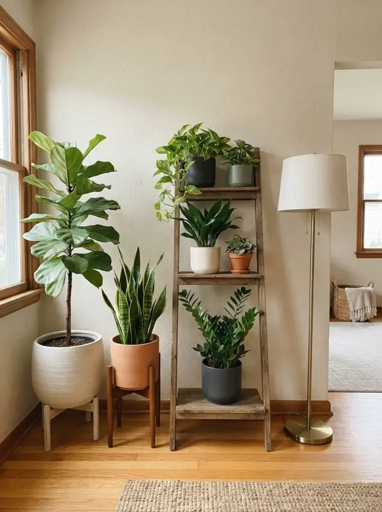 Create a Plant Focus Wall With Freestanding Stands