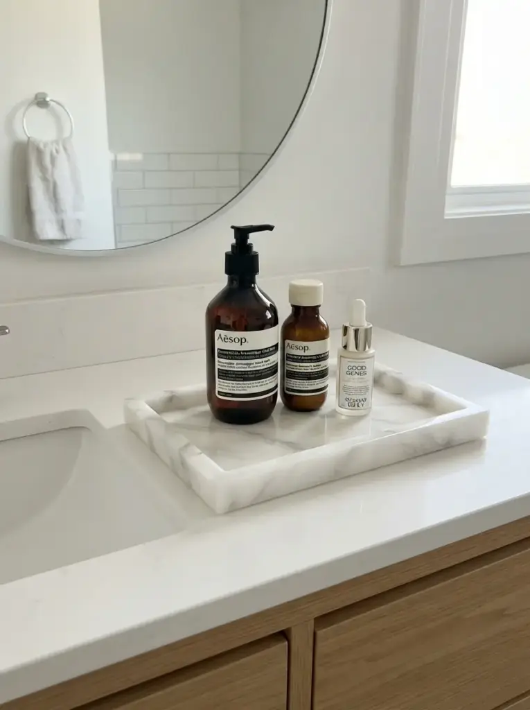 Create a Practical Vanity Tray Instead of a Decorative Display