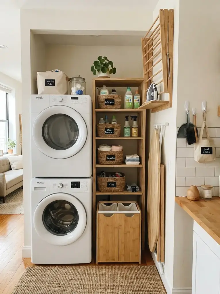 Create a Small Laundry Corner