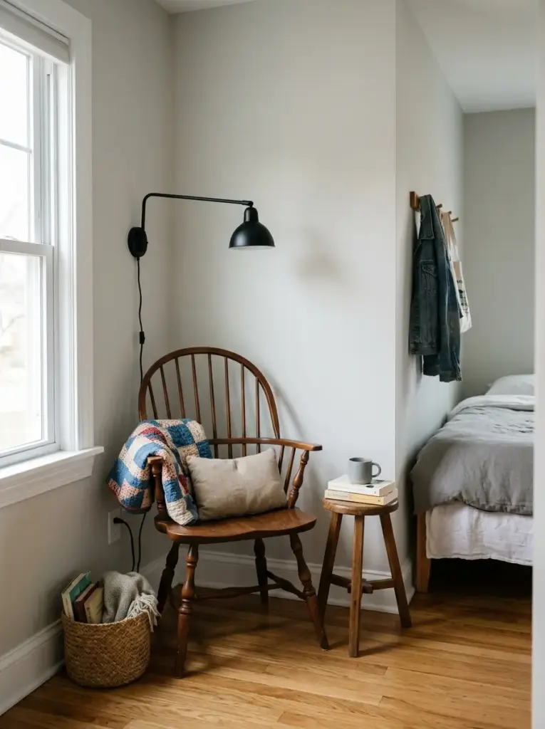 Create a Small Reading Corner With a Windsor Chair