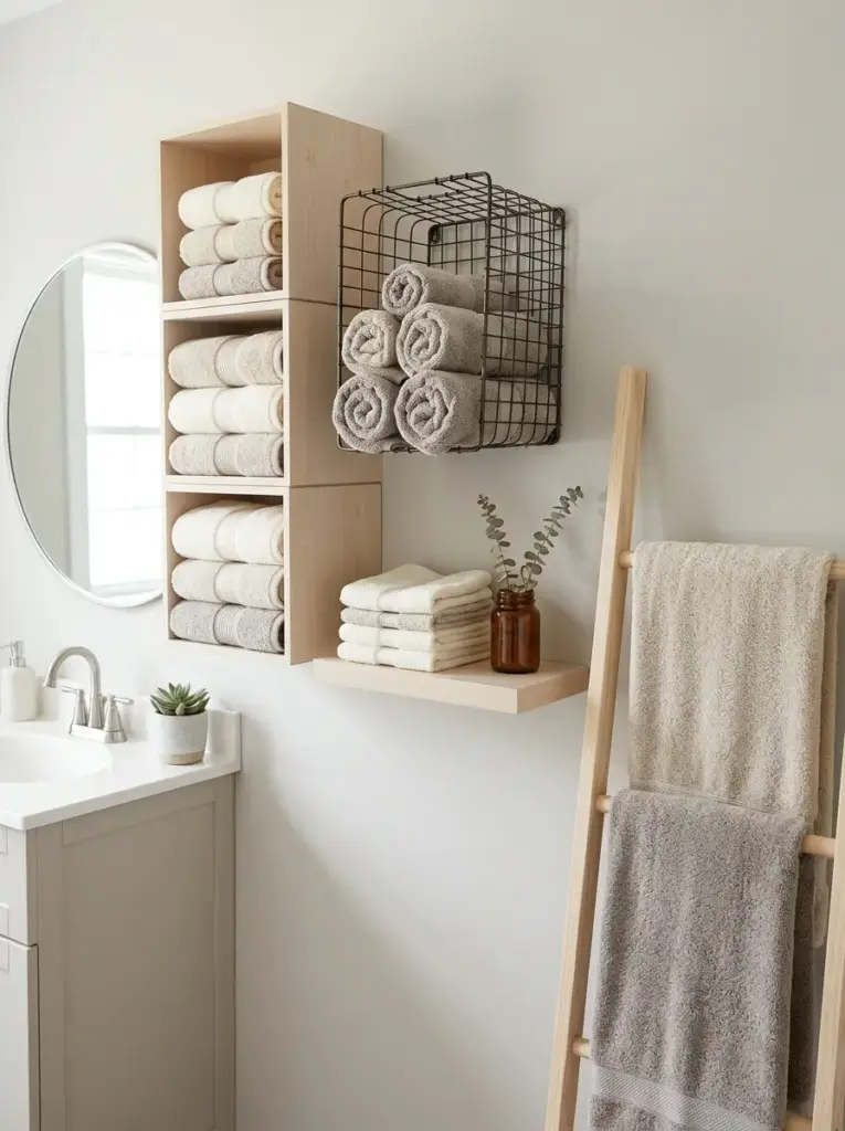 Create a Spa-Style Towel Display