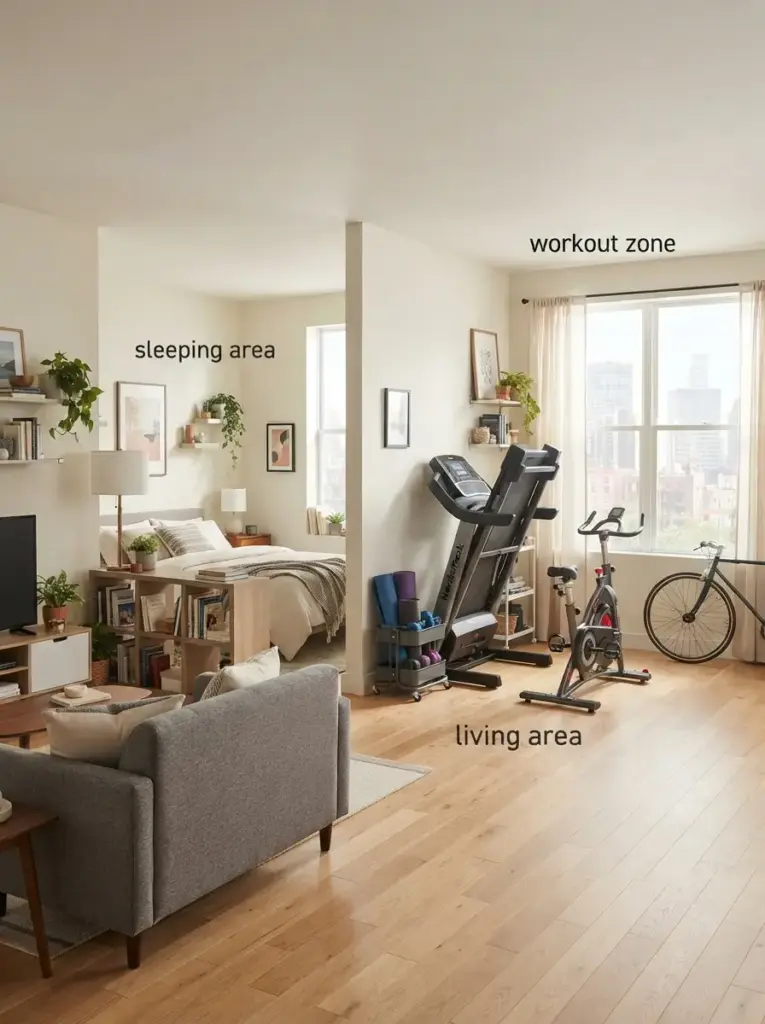 Design A Foldable Gym Area For Flexible Living