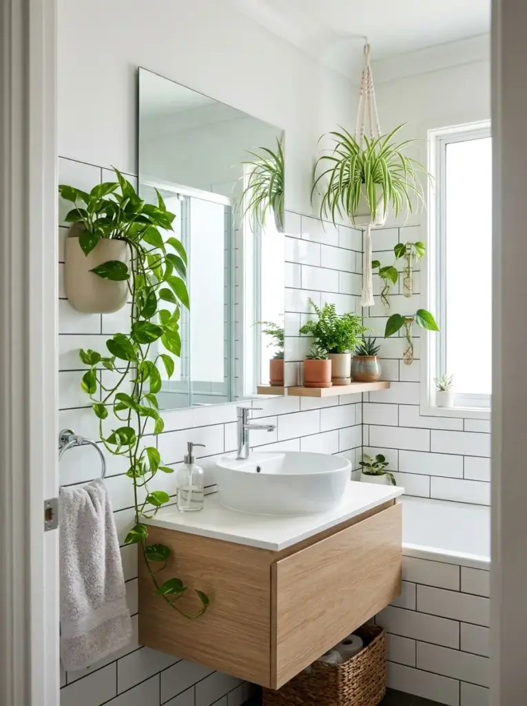 Display Plants With Wall-Mounted Holders