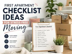 First Apartment Checklist Ideas for Stress Free Moving