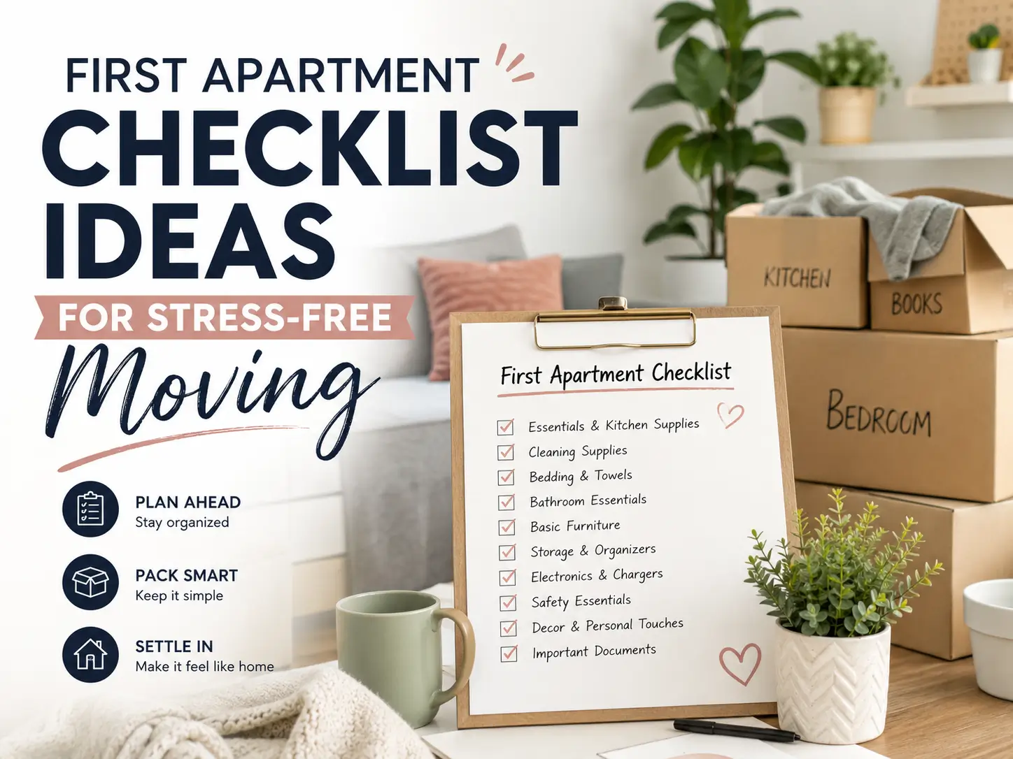 First Apartment Checklist Ideas for Stress Free Moving