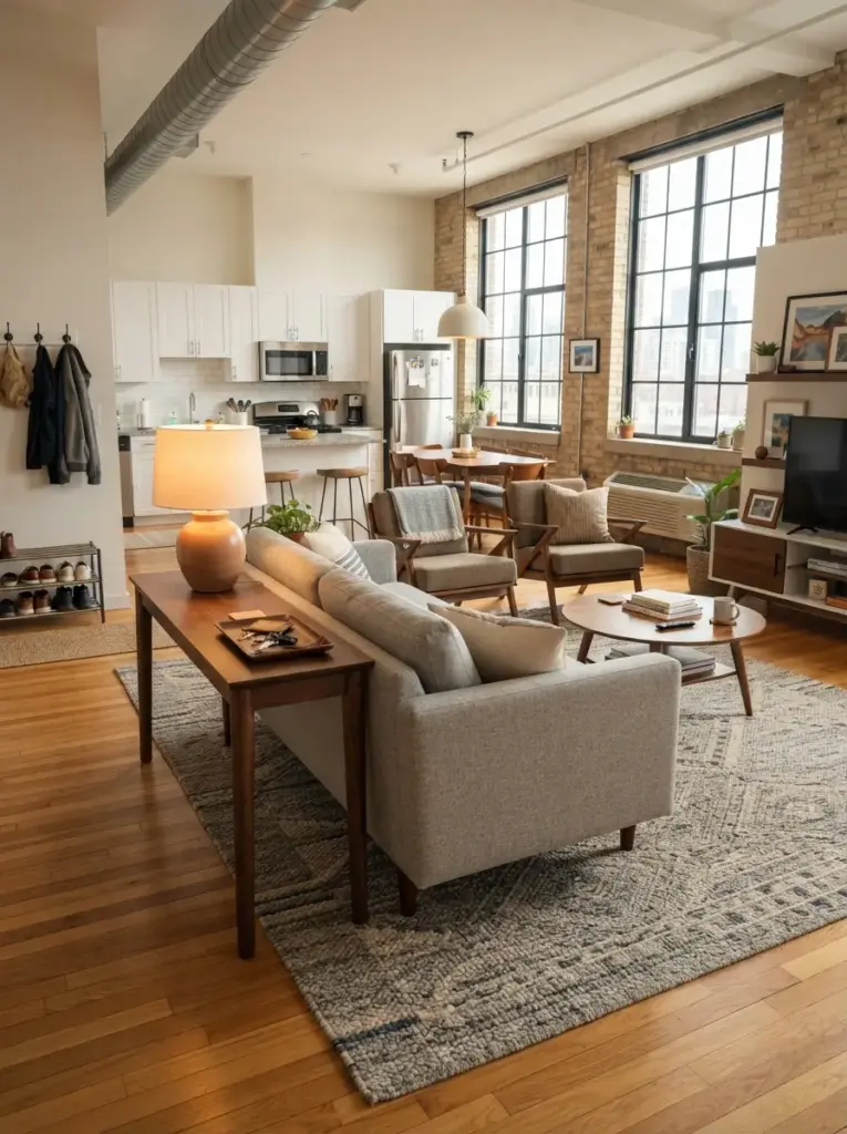 Float the Couch to Divide an Open-Plan Room