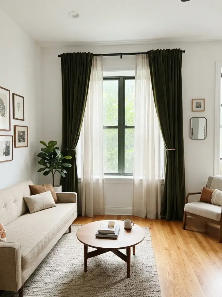 Frame Windows with Dramatic but Practical Curtains