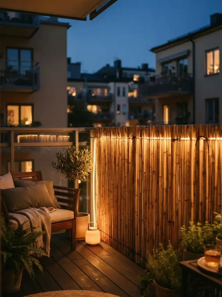 Frame a Privacy Screen With Soft Back-lighting