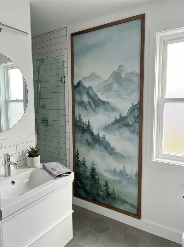 Frame a Removable Mural Panel