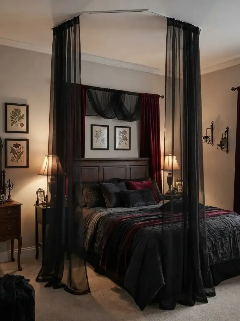Frame the Bed With Curtains or a Simple Canopy