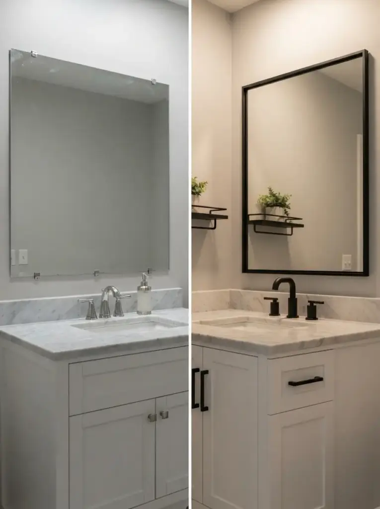 Frame the Builder-Grade Mirror