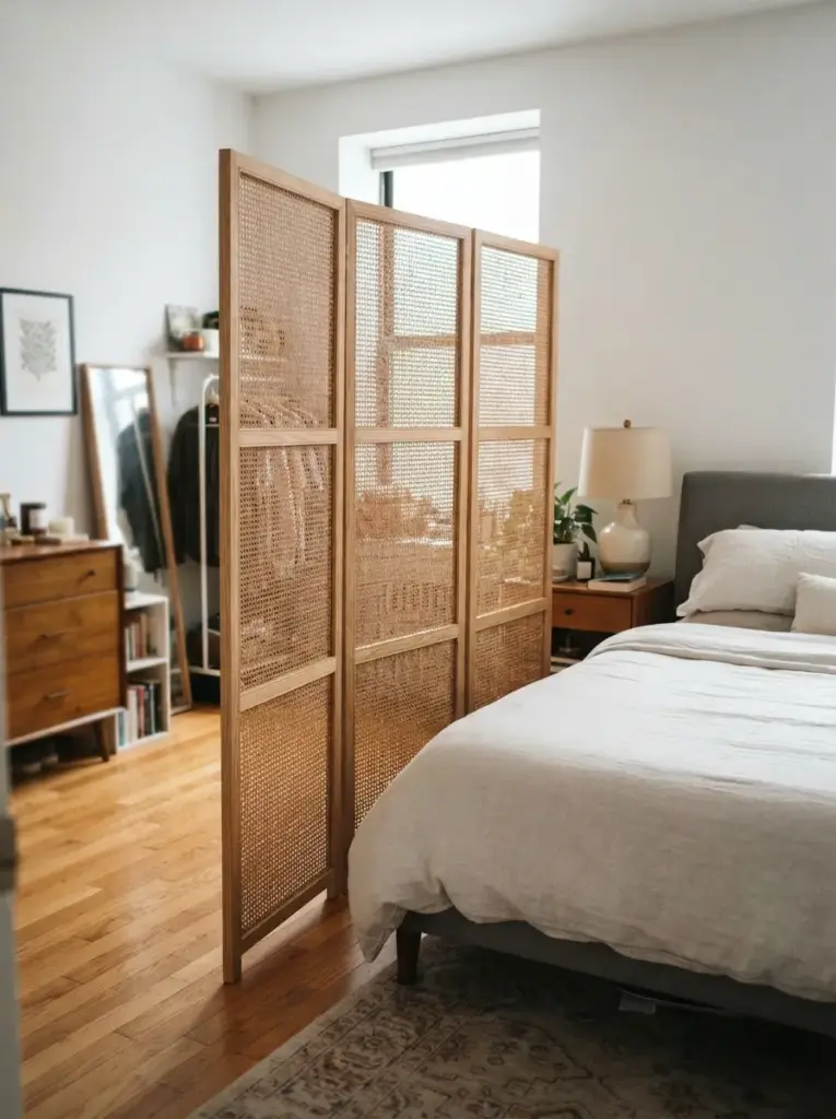 Freestanding Folding Screens for Renters