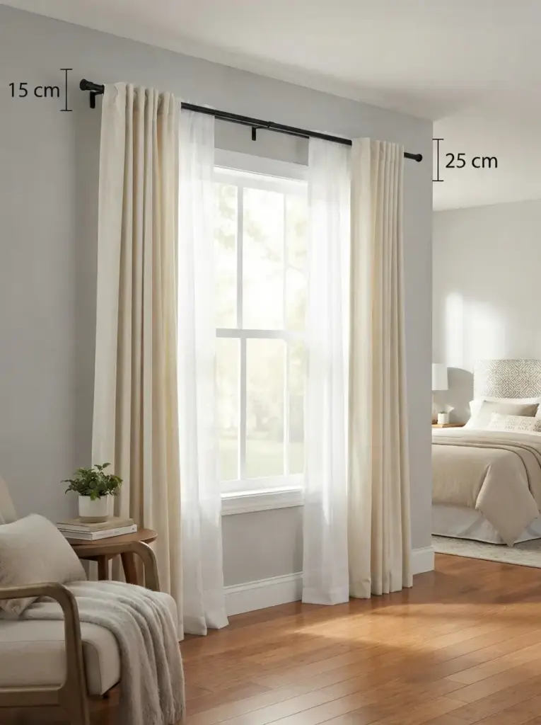 Hang Curtains High and Wide