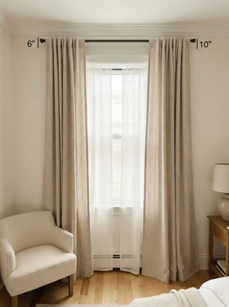 Hang Curtains High and Wide