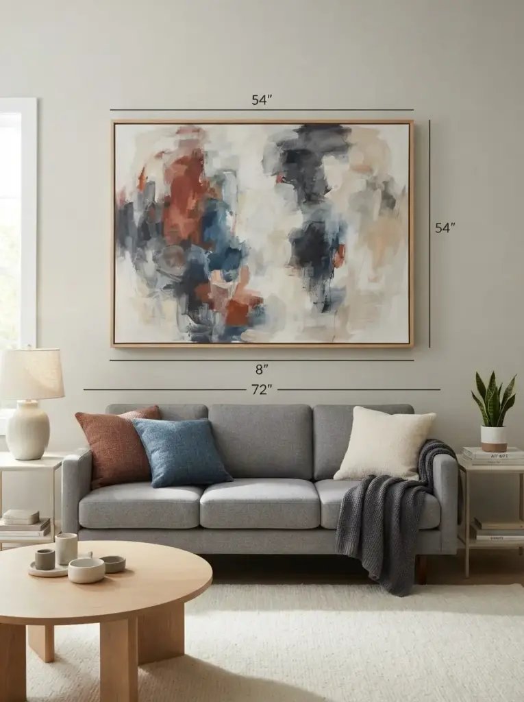 Hang One Oversized Artwork Piece