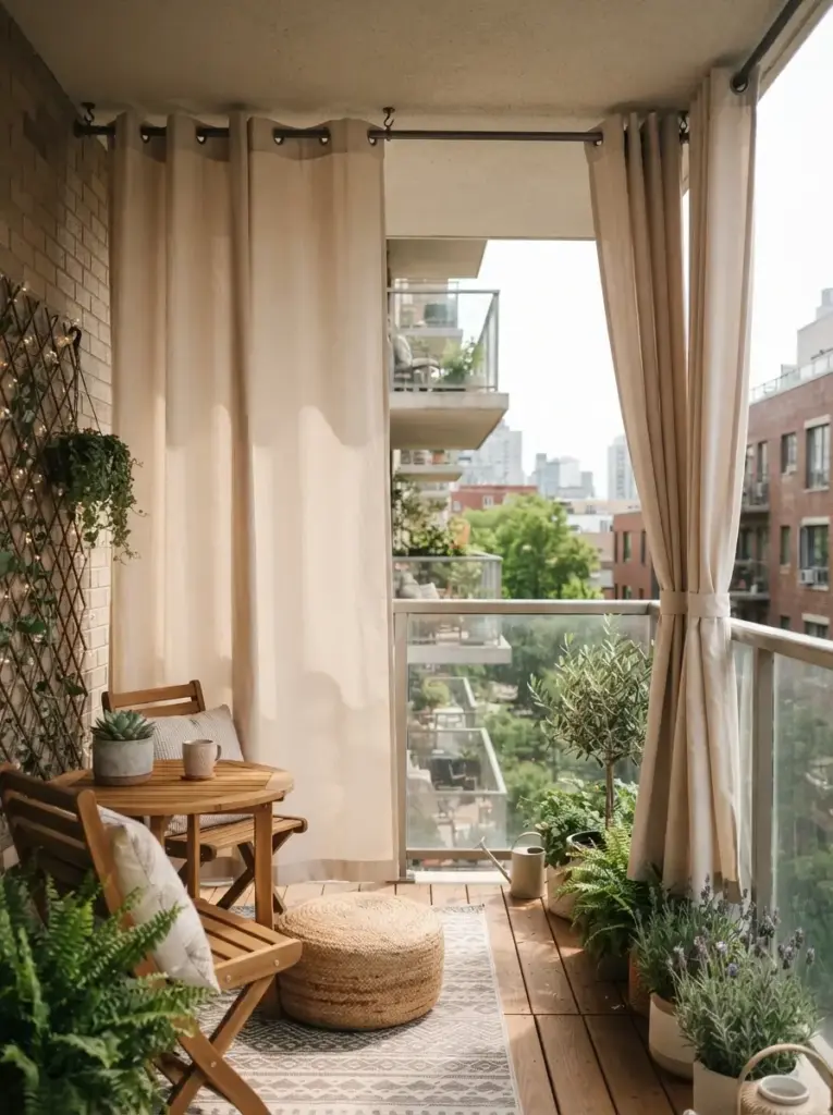 Hang Outdoor Curtains Without Drilling