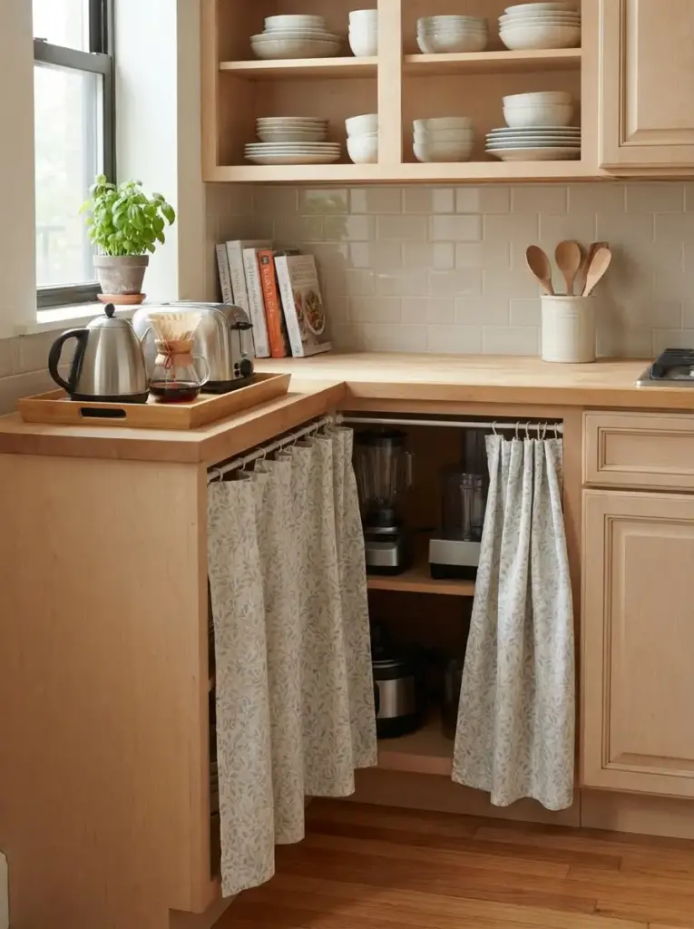 Hide Small Appliances Behind a Simple Screen