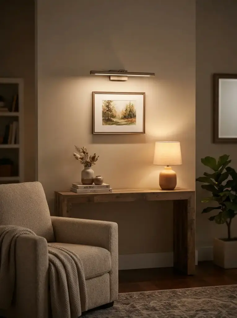 Highlight Art With Warm Picture Lighting