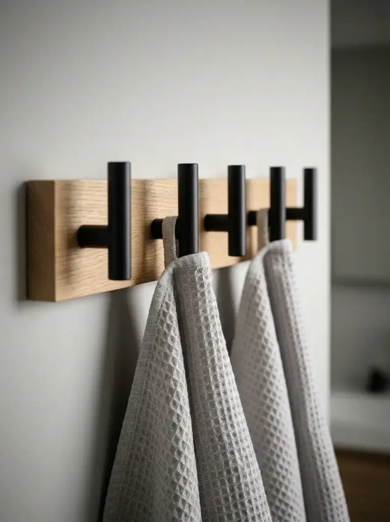 Install Decorative Wall Hooks in a Neat Row